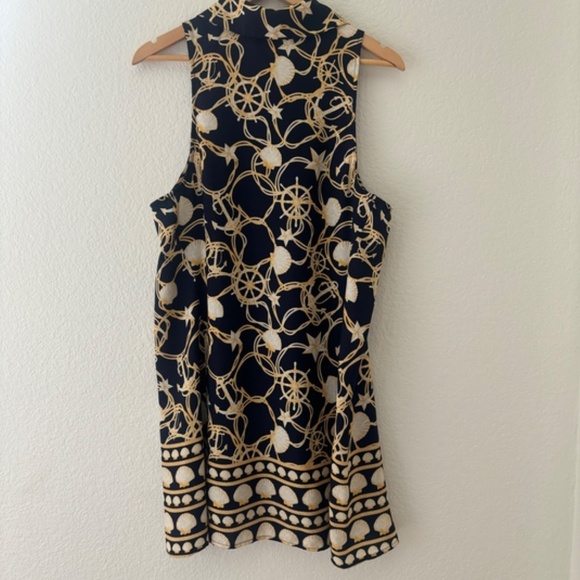 Show Me Your MuMu Carly collared dress Shellys yacht‎ club nautical Size Large - Picture 6 of 9